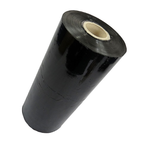 46 Rolls of PP 250% Stretch Black Machine Pallet Wrap 500mm x 1400M x 23mu Power-Pre, 16kg Rolls - Full Pallet